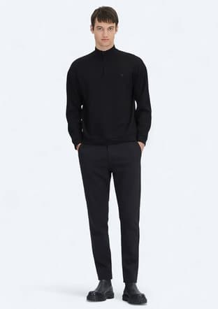 Swt-587 Erkek Siyah Sweatshirt - 2