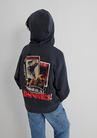 M6S10135-70087 Erkek Çocuk Siyah Sweatshirt - 2