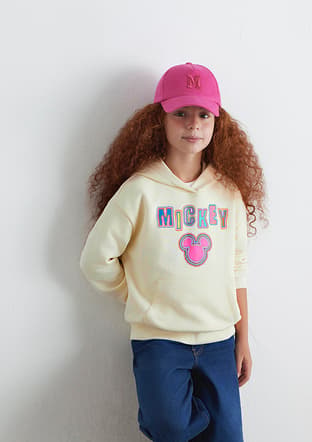 M7S10141-70072 Kız Çocuk Bej Sweatshirt - 2