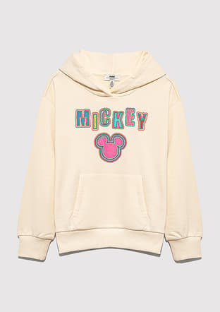 M7S10141-70072 Kız Çocuk Bej Sweatshirt - 3