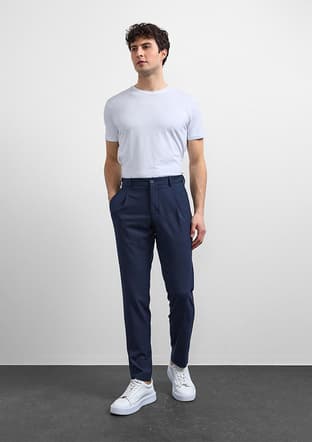 B35W31008 Erkek Lacivert Pantolon - 1