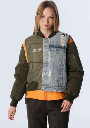 Tw6250012171 Kadın Yeşil Mont - 1