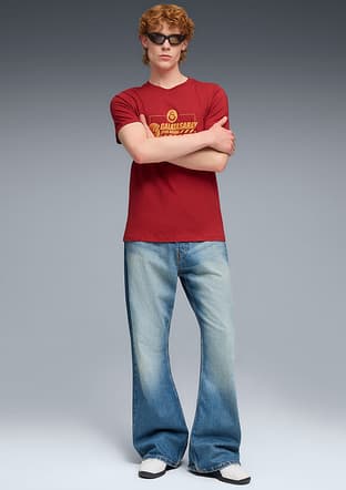 78291601 Erkek Baskılı T-Shirt - 3