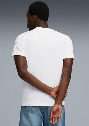 78290720 Erkek Beyaz Baskılı T-shirt - 2