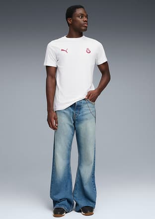 78290720 Erkek Beyaz Baskılı T-shirt - 3
