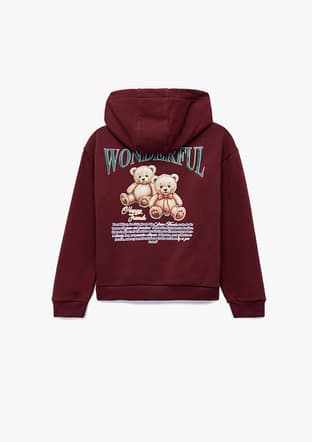 6Wkg10204Ak Kız Çocuk Bordo Sweatshirt - 2