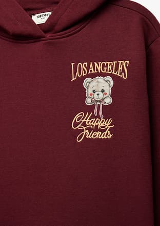 6Wkg10204Ak Kız Çocuk Bordo Sweatshirt - 3
