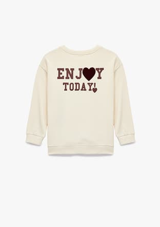 6Wmg10058Ak Kız Bebek Bej Sweatshirt - 2