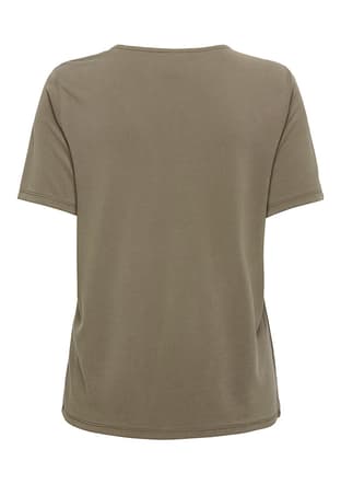 15368626 Kadın Çok Renkli V Yaka T-shirt - 2