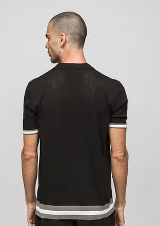 Joe34020 Erkek Siyah Polo Yaka T-shirt - 2