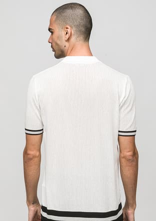 Joe34020 Erkek Beyaz Polo Yaka T-shirt - 3