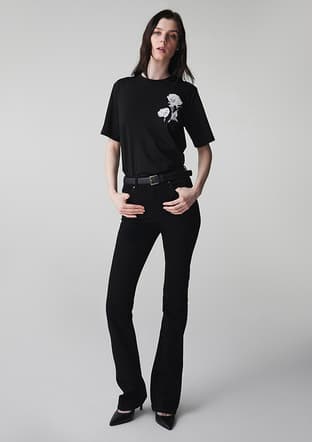 Is1260070105 Kadın Siyah Basic T-shirt - 2
