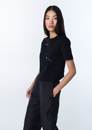 Ts1260070090 Kadın Siyah Basic T-shirt - 3