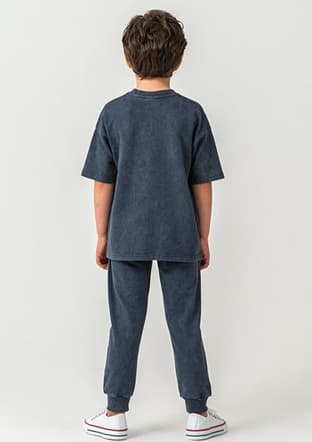 Us2437-G Erkek Çocuk Gri Eşofman - 2