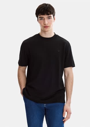 Bts1006700000 Erkek Siyah Basic T-shirt - 1