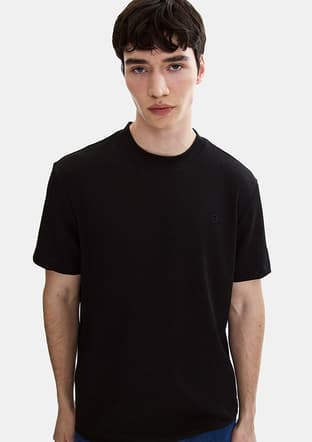 Bts1006700000 Erkek Siyah Basic T-shirt - 2
