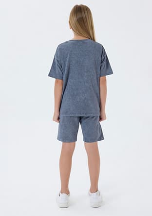 Rp3802-G Kız Çocuk Füme Pijama - 2