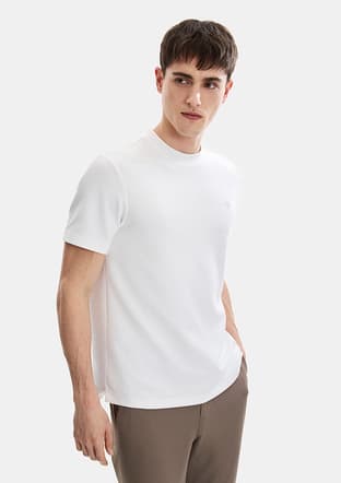 Bts1006700000 Erkek Beyaz Basic T-shirt - 1