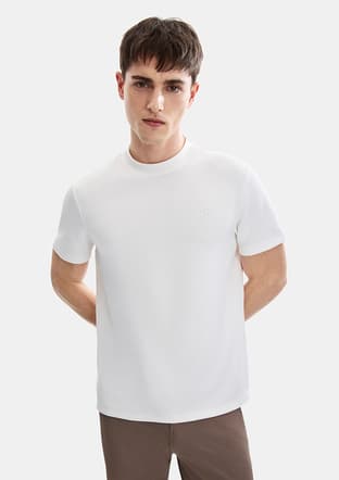 Bts1006700000 Erkek Beyaz Basic T-shirt - 2