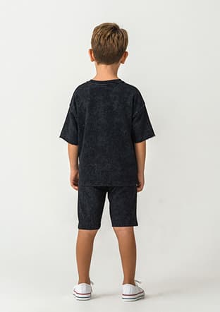 Rp3734-2 Erkek Çocuk Siyah Pijama - 2