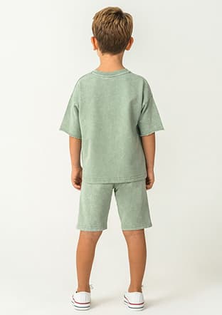 Rp3734-2 Erkek Çocuk Yeşil Pijama - 2