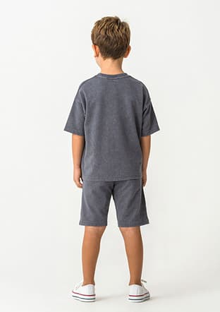 Rp3728-G Erkek Çocuk Füme Pijama - 2