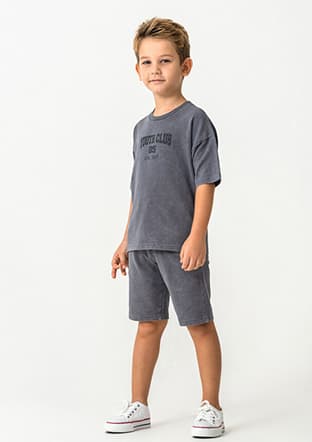 Rp3728-G Erkek Çocuk Füme Pijama - 3