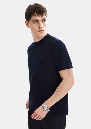 Bts1006700000 Erkek Lacivert Basic T-shirt - 2