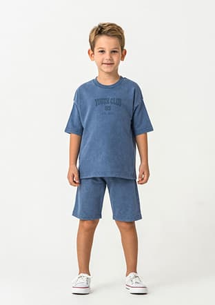 Rp3728-G Erkek Çocuk Mavi Pijama - 1