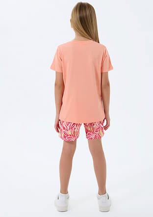 Rp3806-2 Kız Çocuk Turuncu Pijama - 2
