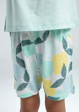 Rp3618-G Kız Çocuk Yeşil Pijama - 3