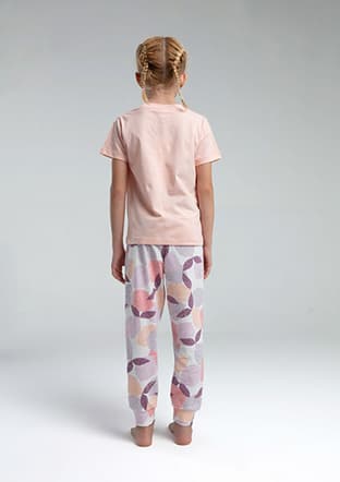 Rp3617-G Kız Çocuk Turuncu Pijama - 2