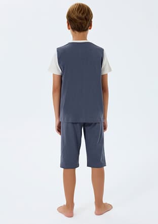 Rp3744-2 Erkek Çocuk Füme Pijama - 2