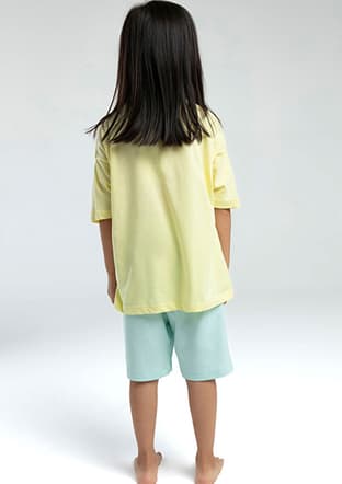 Rp3620-G Kız Çocuk Sarı Pijama - 2