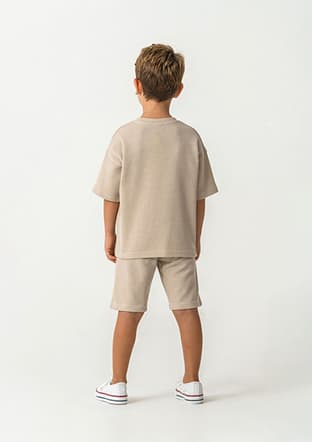 Rp3725-G Erkek Çocuk Bej Pijama - 2