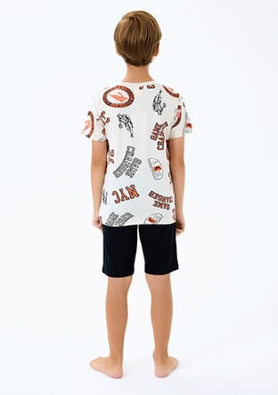 Rp3731-G Erkek Çocuk Bej Pijama - 2