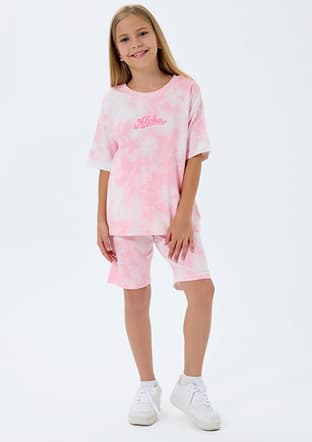 Rp3803-G Kız Çocuk Turuncu Pijama - 1