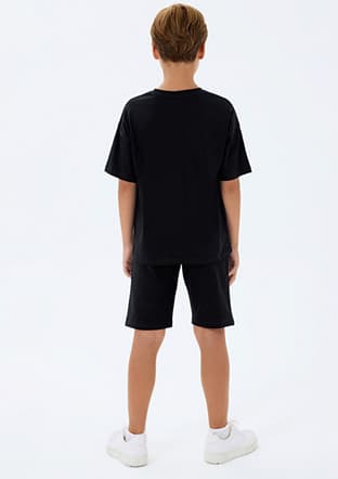Rp3733-2 Erkek Çocuk Siyah Pijama - 2