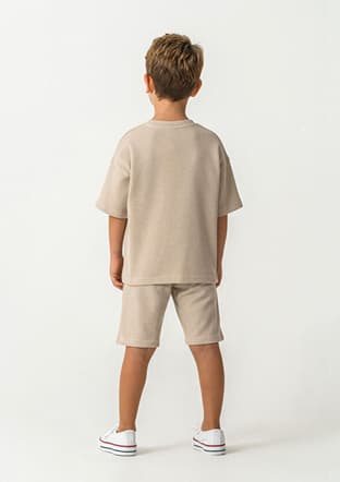 Rp3725-2 Erkek Çocuk Bej Pijama - 2
