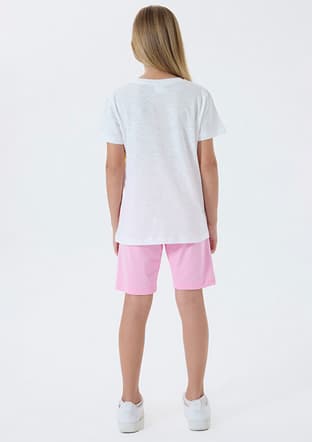 Rp3800-2 Kız Çocuk Beyaz Pijama - 2