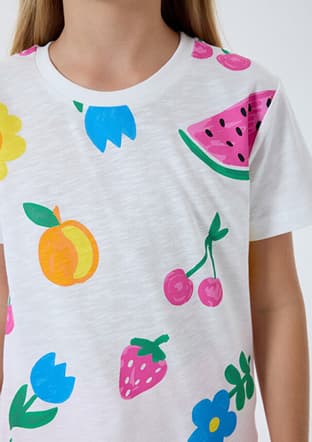 Rp3800-2 Kız Çocuk Beyaz Pijama - 3