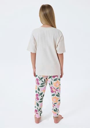 Us2503-4 Kız Çocuk Bej Pijama - 2