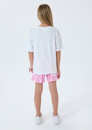 Us2507-G Kız Çocuk Beyaz Pijama - 2