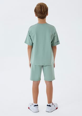 Us2435-4 Erkek Çocuk Yeşil Pijama - 2