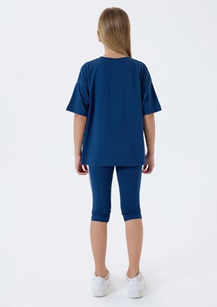 Us2500-4 Kız Çocuk Lacivert Pijama - 2