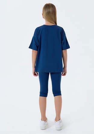 Us2500-G Kız Çocuk Lacivert Pijama - 2