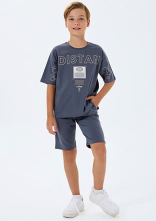 Rp3752-2 Erkek Çocuk Füme Pijama - 1