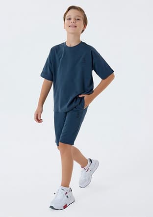 Us2435-4 Erkek Çocuk Gri Pijama - 1