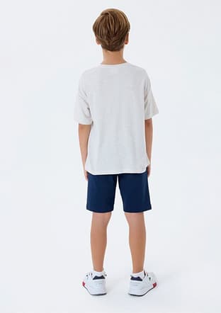 Us2444-G Erkek Çocuk Bej Pijama - 2