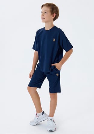 Us2434-G Erkek Çocuk Lacivert Pijama - 1